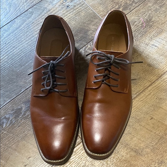 Joseph Abboud Cognac Leather Men's Dress Shoes Size 11 - Picture 1 of 6